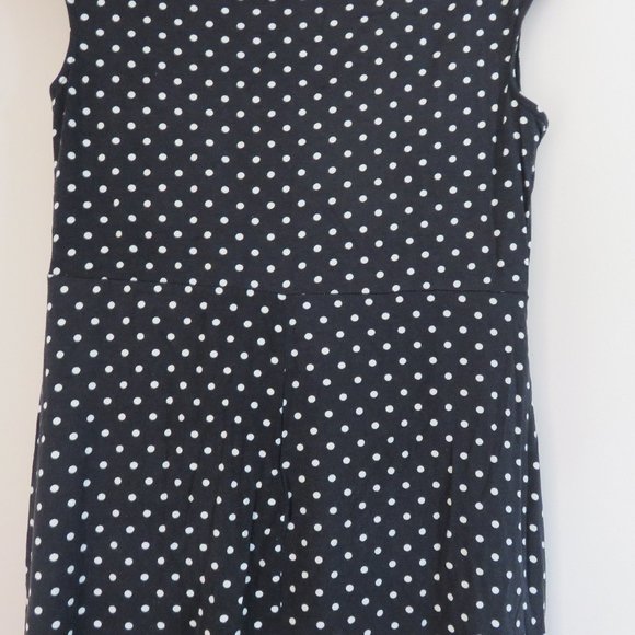 Merona Polka Dot Jersey Dress | Black & White - Picture 6 of 10